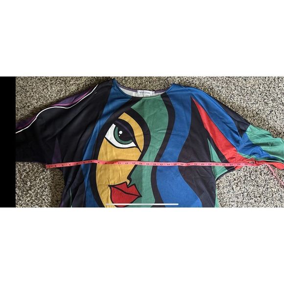 NWT, abstract, lightweight sweatshirt, material dress/tunic . Cotton says 3x on - Picture 5 of 12